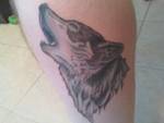 My first tattoo; the howling wolf!